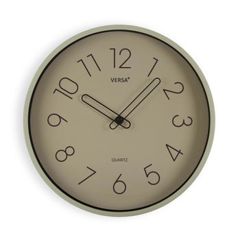 Reloj de pared en plástico gris