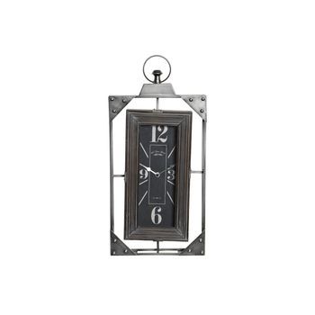 Reloj Pared Hierro Madera 29x6,5x61 Gris