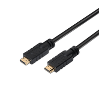 cable aisens conector hdmi macho a hdmi macho premium alta velocidad 4k 60hz con repetidor 15m negro a120-0373