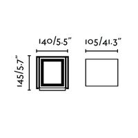 aplique exterior led olan 6w