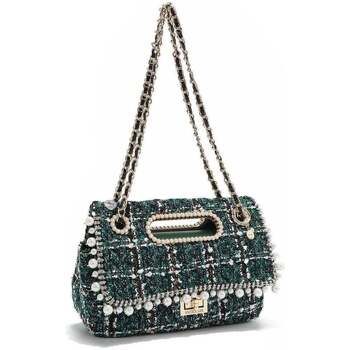 Nicole Lee Bolso de mano BOLSO CLUTCH ESTILO TWEED CON SOLAPA (VERDE) para mujer