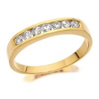 9ct gold diamond half eternity - 13ct - d8063-l