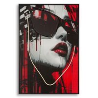 pintura sobre lienzo con leds 60x35x90 cm
