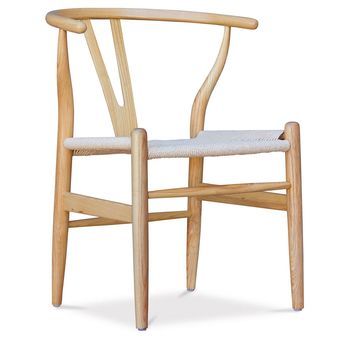 Silla De Comedor De Madera - Estilo Escandinavo -wish Madera Natural