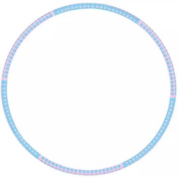 Hula Hoop Aro de fitness Profesional para Adulto de Gimnasio 6 Secciones Desmontable, Tubo de Acero Inoxidable, Cubierta con Goma Espuma, Ahuecado por Dentro para Rellanar Peso, Hasta 4 Kg Aro