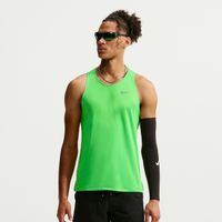 nike stride  camiseta de running hombres - verde plateado
