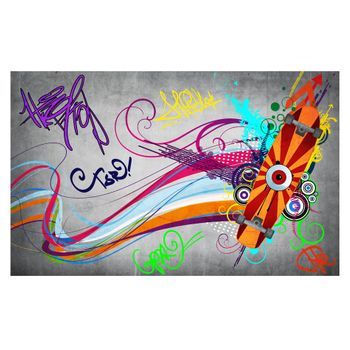 Papel Pintado 3d - Monopatín (150x105 Cm)