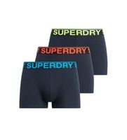 superdry para hombre m3110450b pack de 3 boxers xl homewear algodon marino