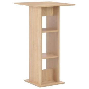 Mesa Alta De Bar Color Roble 60x60x110 Cm Vidaxl