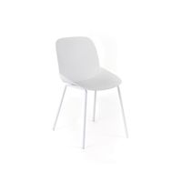 conjunto de 4 sillas de comedor en polipropileno blanco 46x55 cm 79h