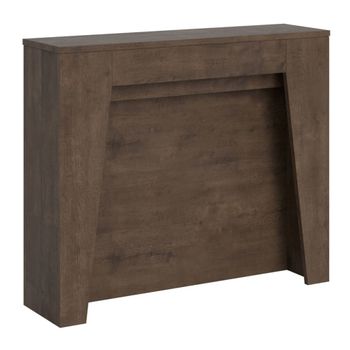 Consola extensible 90x25/211 cm efecto madera nogal