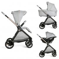carrito trio bellagio2 con capazo flexi y kory plus lunar rock