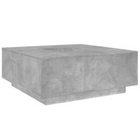 mesa de centro 100x100x40 cm madera - gris