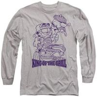 garfield tops y camisetas king of the grill para mujer