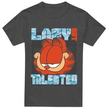 Garfield Camiseta Lazy But Talented para hombre