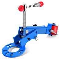 costway herramienta para extender y reformar guardabarros con brazo ajustable marco de metal rodillo arqueado para mantenimiento de automoviles