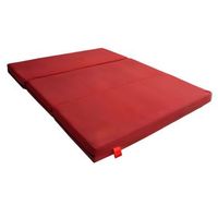 colchon camper toyota rav 2003 - 8cm de grosor con 30kgm3 y 6cm de viscoelastica - rojo