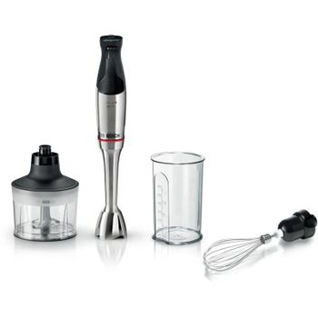Batidora de vaso portátil Bosch Serie 6 MSM6M831, 1,3 L, 1200 W, Acero inoxidable