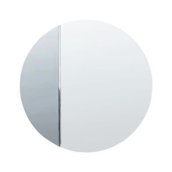 Espejo De Pared Moderno Forma Redonda Con Ganchos Azul Charron