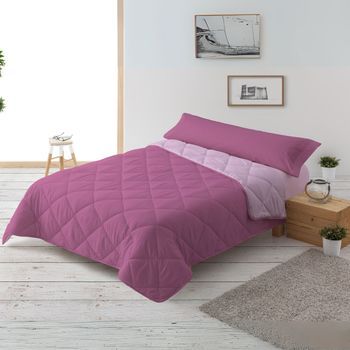 Relleno Nórdico 300gr Bicolor Reversible Cama 150cm (240x220cm) Rosa/lila Donegal Collections
