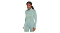 camiseta interior  p icebreaker  p mujer 1 2 cremallera merino 200 oasis verde