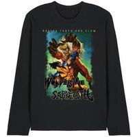 marvel camiseta manga larga wolverine versus sabretooth para mujer