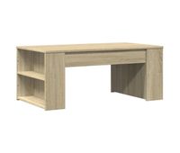 mesa de cafe - mesa de centro madera de ingenieria roble sonoma 102x55x42 cm
