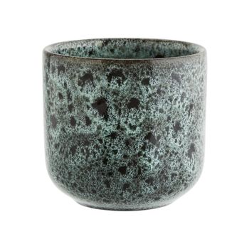 Taza de cerámica azul