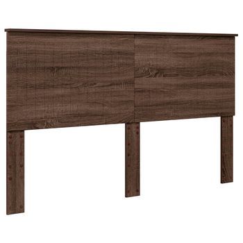 Cabecero，panel De Cabecero Con Cabecera Roble Marrón 160 Cm Madera Contrachapada
