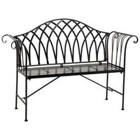 banco de forja negro 110x50x88