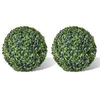 arbusto de bolas boj artificial 2 unidades 35 cm vidaxl