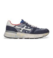 premiata para hombre mick zapatillas de piel mick azul 45 plano cordones casual