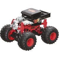 radio control hot wheels monster truck color rojonegro