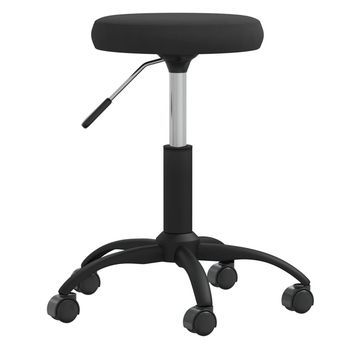 Taburete De Masajes Terciopelo Negro Vidaxl