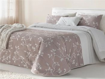 Edredón topi jacquard floral para invierno sandeco