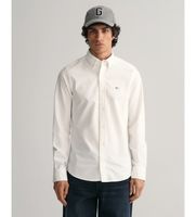 gant para hombre 3000202 camisa oxford slim fit blanco l casual algodon clasico manga larga
