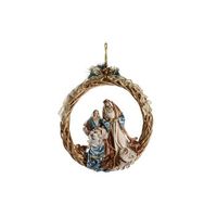 nacimiento poliester 50x10x57 corona azul