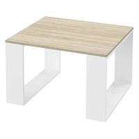mesa de centro 65 x 65 x 40 cm tablero ml-design