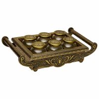 bandeja de metal repujado