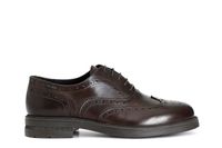 brogues de hombre de piel con perforaciones inglesas dark brown
