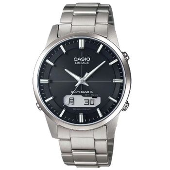 Reloj radiocontrol titanio hombre Casio Lineage  LCW-M170TD-1AJF JDM 39.5mm Cristal de zafiro antirreflejos