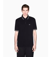 ax armani exchange para hombre xm002356af13026uc001 polo refined negro m casual algodon manga corta