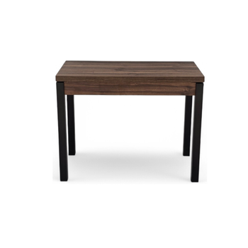 Mesa De Cocina Extensible Marta Elaborada Artesanalmente Con Melamina Nogal Hera Gsmesas (120/184x80x75cm)