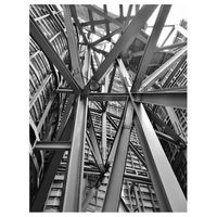 legendarte - cuadro lienzo impresion digital - pilares de hierro - decoracion pared cm 60x80