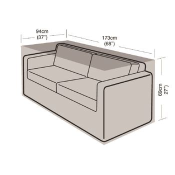 Funda Sofa De Jardín 2-3 Plazas Grande. 94 X 173 X 69cm.  Easy-cover