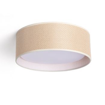Plafón Circular Ratán Ø360 Rufus Natural