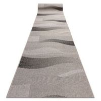 alfombra de pasillo sizal floorlux modelo 20212 plateadonegro 80 cm 80x320 cm