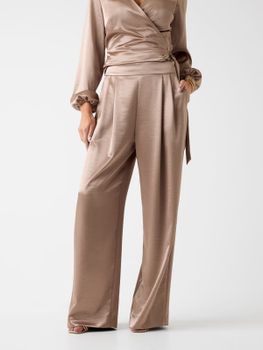 Pantalón De Pierna Ancha De Satén