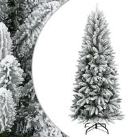 arboles de navidad blanco calido pvc plastico acero y pe vidaxl