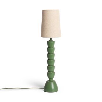 Ledkia Lámpara de Mesa Resina Tinola Darian Verde